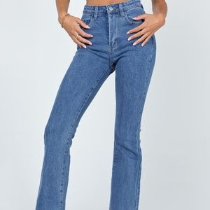 Princess Polly Jeans - Size 0s - Flare Dark Wash